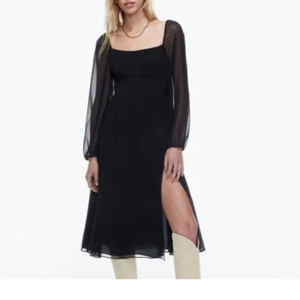 Aritzia Tuberose Longsleeve Dress Black